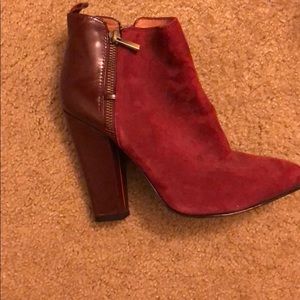 Maroon boots